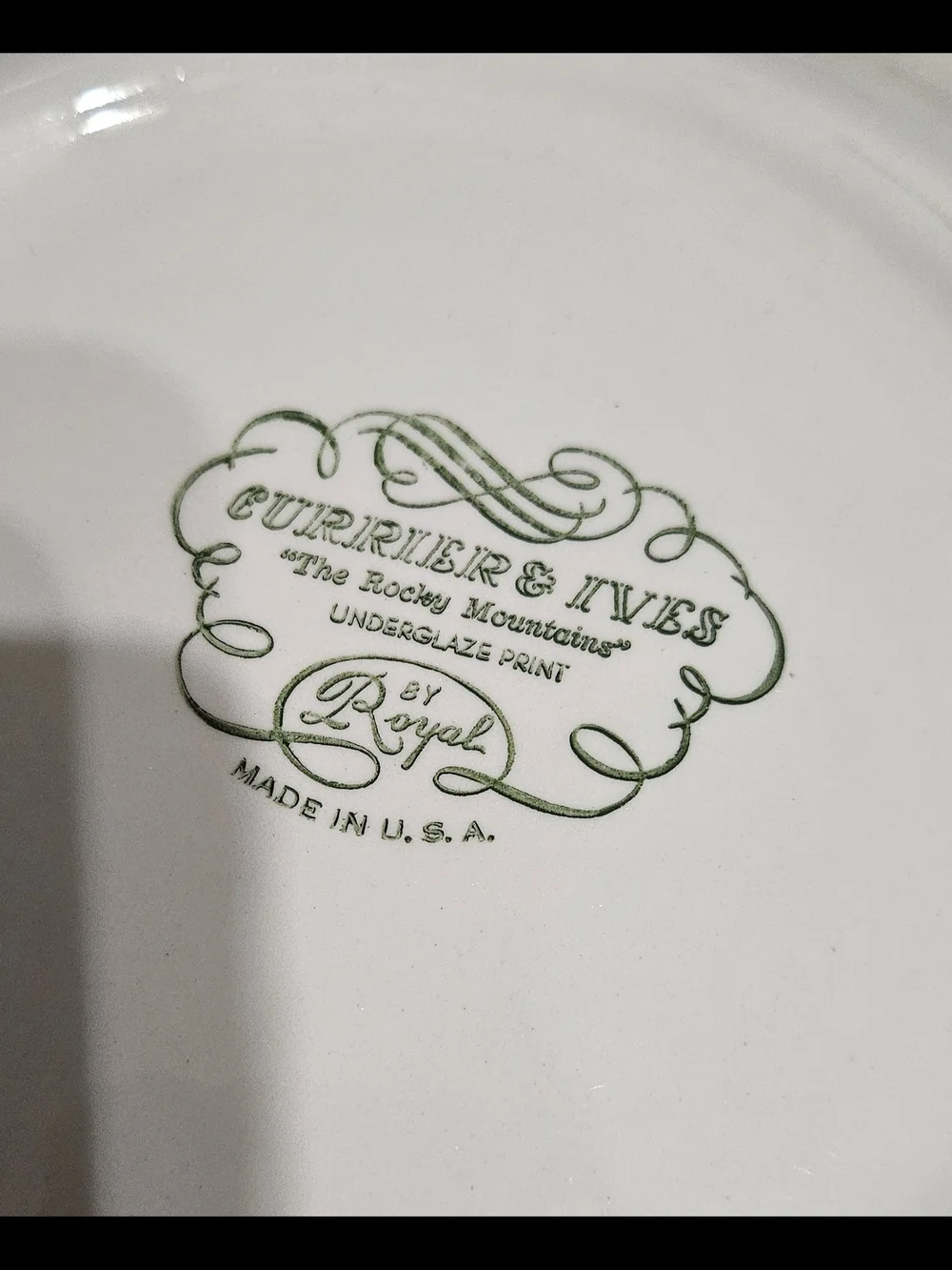 Currier & Ives ‘The Rocky Mountains’ Serving Platter